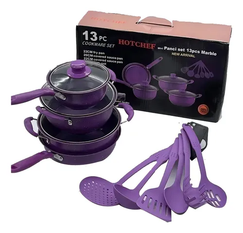 Juego de ollas y utensilios