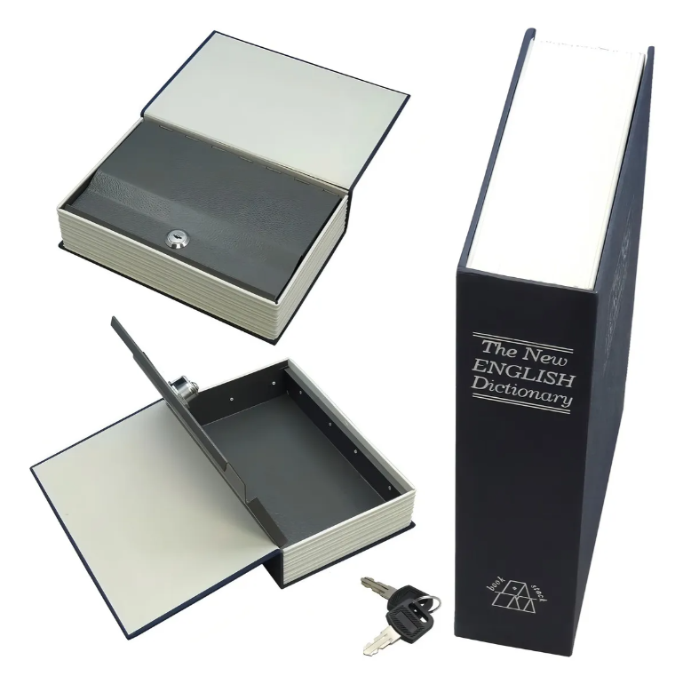 Caja fuerte en forma de libro