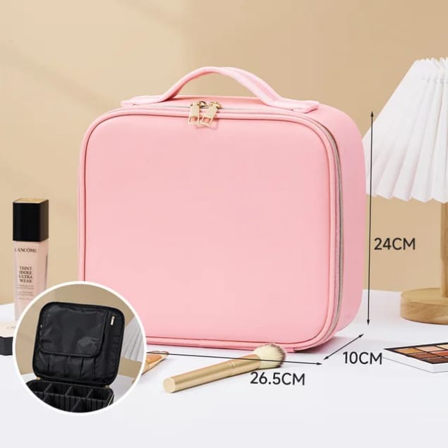 COSMETIQUERA CON ESPEJO LUZ LED
